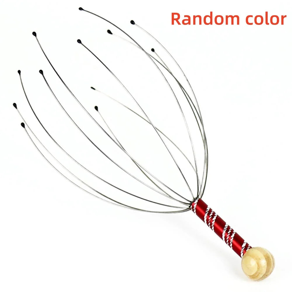 1-piece octopus scalp massager of random color