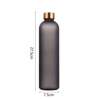 1,000 ml reusable time-marker water bottle