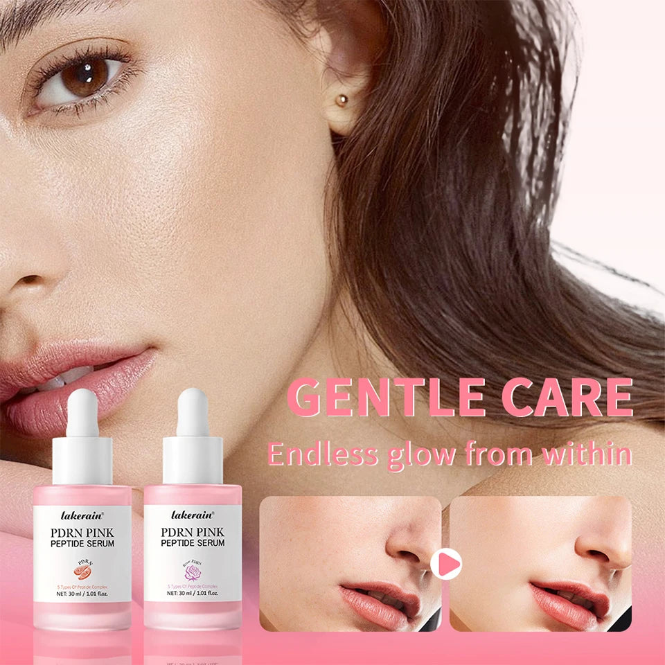 Korean skincare product with a focus on gentle care and glowing skin.
