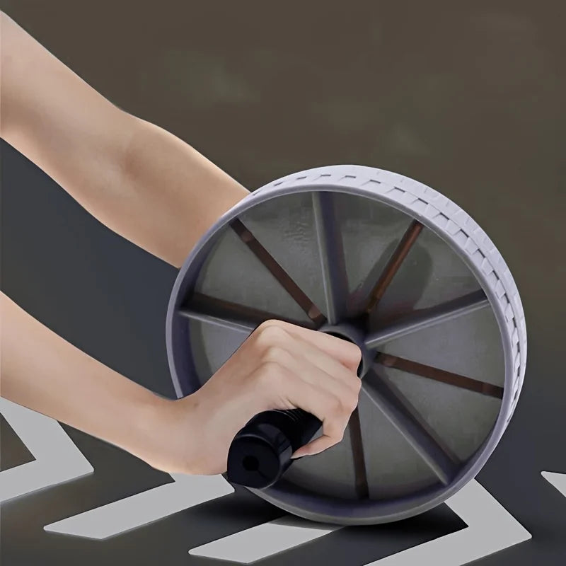 Single-Wheel Ab Roller, Grey | Core Exercise Equipment