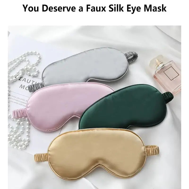 Satin Sleep Mask – Silky Soft Blackout Eye Mask for Sleep & Travel