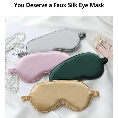 Satin Sleep Mask – Silky Soft Blackout Eye Mask for Sleep & Travel