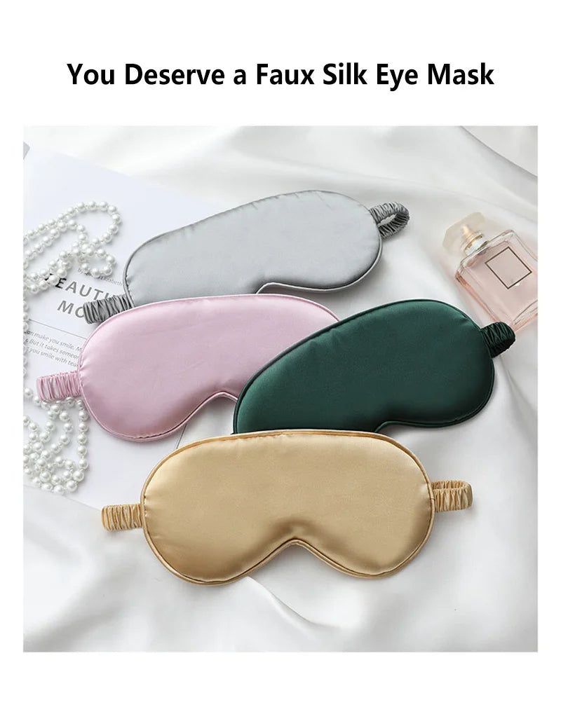 Satin Sleep Mask – Silky Soft Blackout Eye Mask for Sleep & Travel