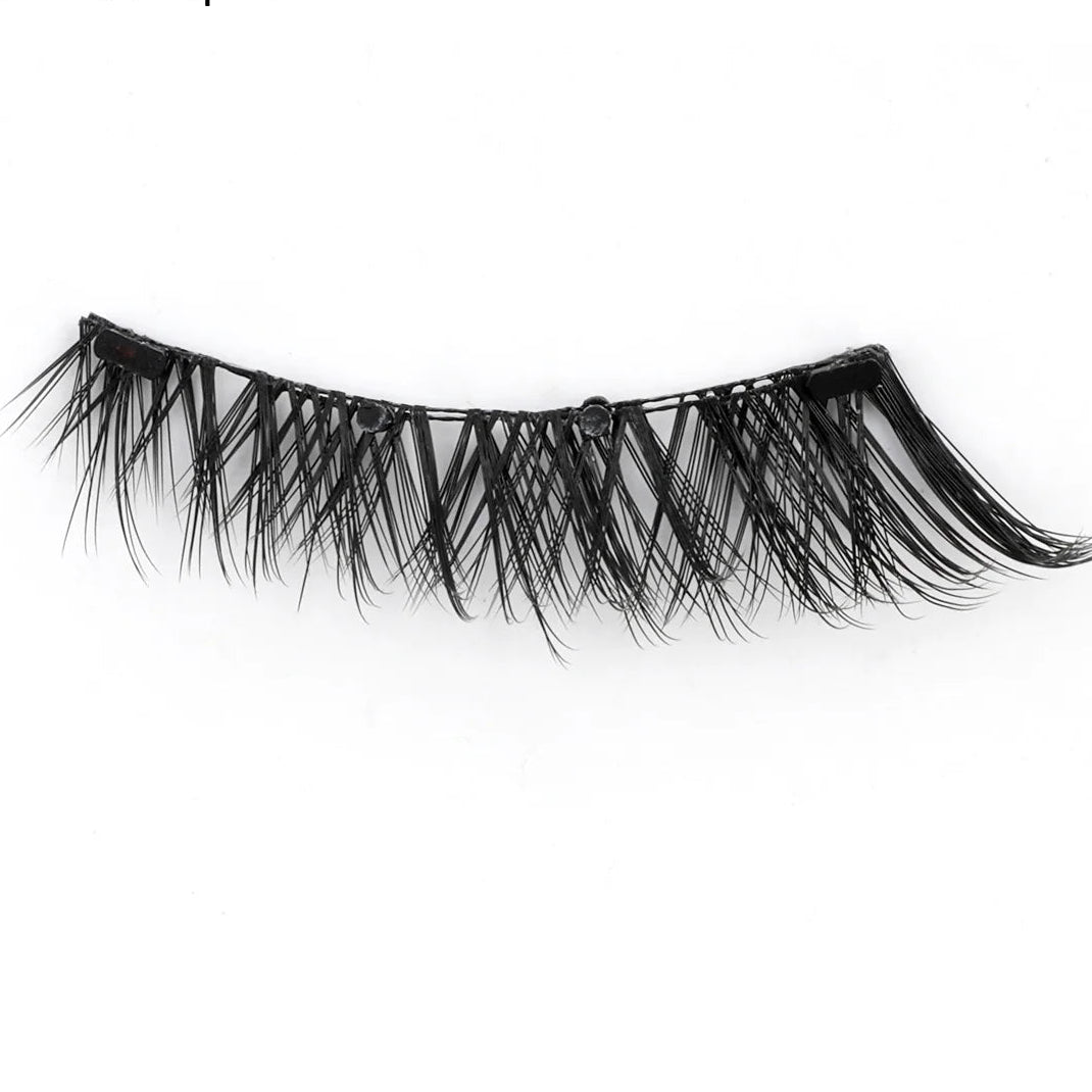 eyelashes style on white background