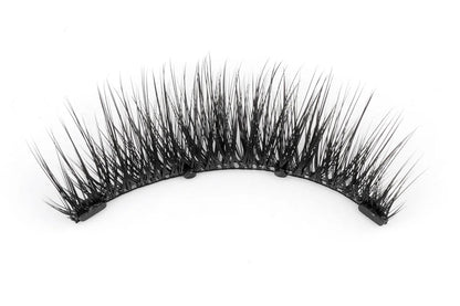 Pair of false eyelashes on a white background 